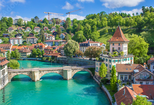 View of Bern. View of the river Aare