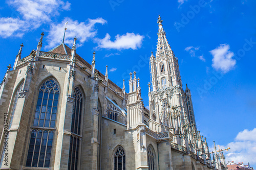 Bern Cathedral. Gothic cathedral in Bern.