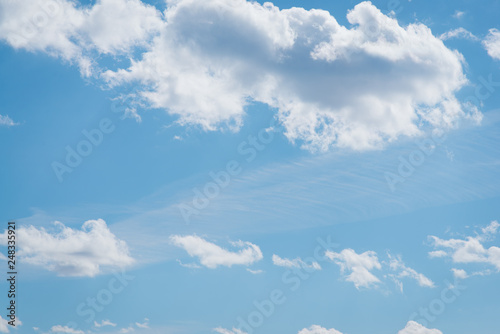 Blue sky with light clouds