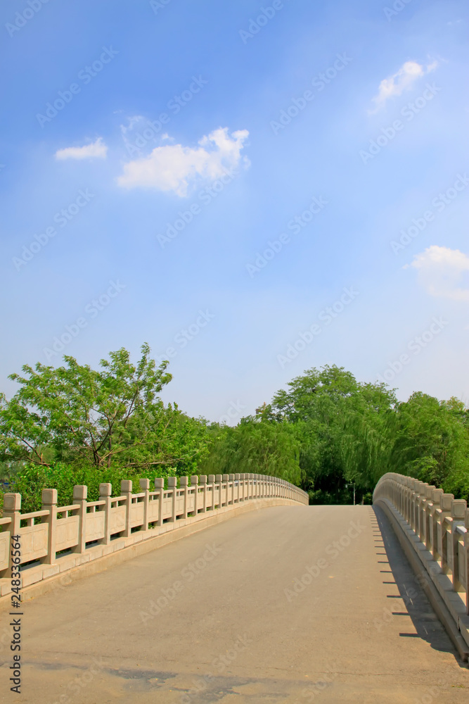 Bridge railings and greening