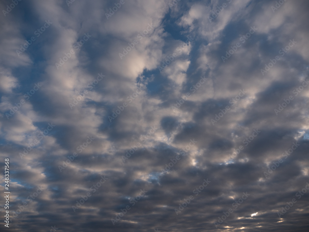 Fototapeta premium Beautiful white clouds in the blue sky