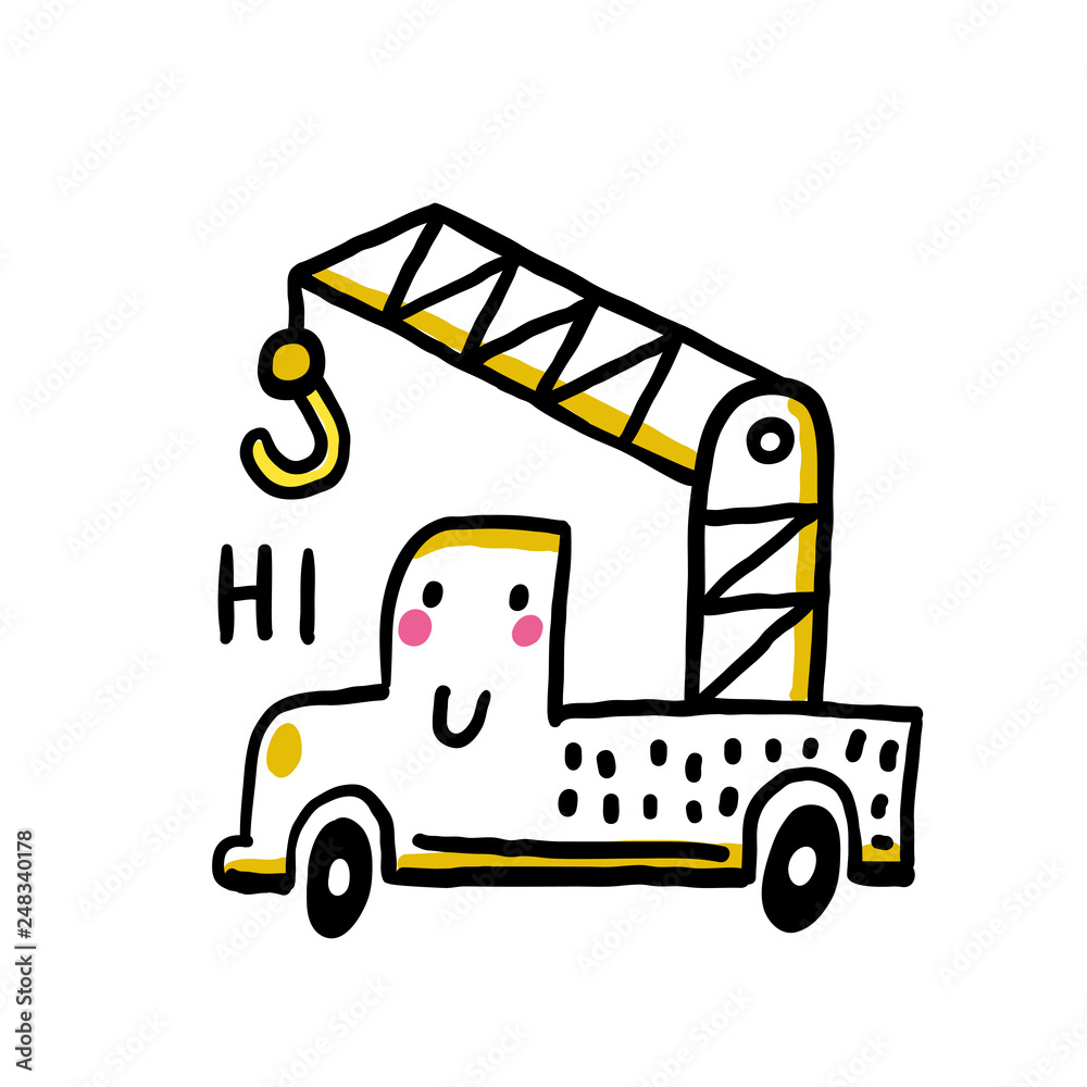 Mobile Crane Drawing Stock Photos and Images - 123RF