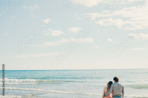 couple man on the beach