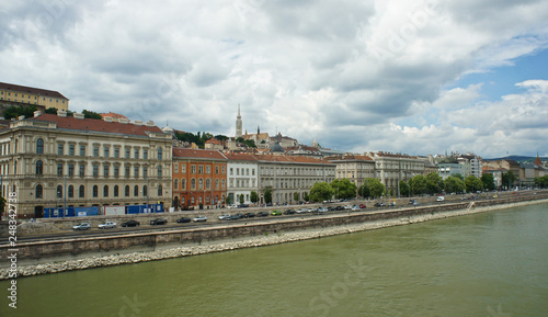 Scenic view, cityscape and the Danube river in Budapest, Hungary © Lunnaya