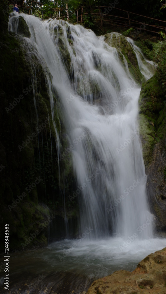 beautiful waterfalls flowing from springs in the forest beautiful waterfalls flowing from springs in the forest