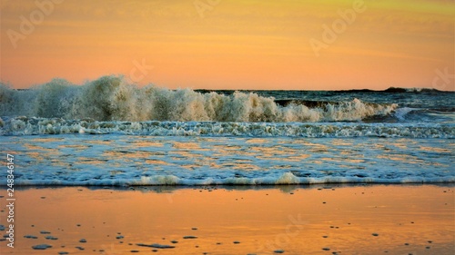 Wallpaper Mural Golden hour seascape sunset in the sea Torontodigital.ca
