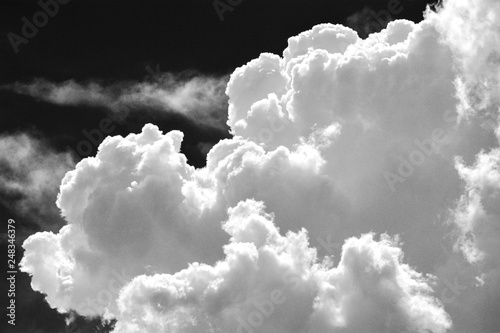 Cloudy day black and white