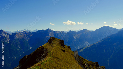 Schlick 2000, AUSTRIA - September, 2018: view from the top of the mountain, the city of Innsbruck in background.