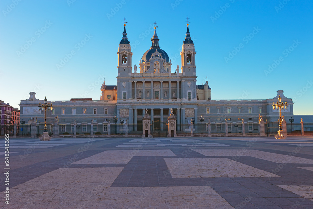 Madrid, Spain, the Cathedral of Almudena