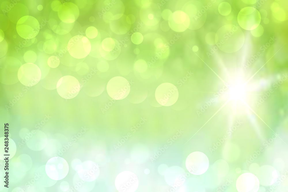 Abstract green illustration. Abstract delicate green light and gradient turquoise colorful spring or summer bokeh background. Beautiful texture. Abstract green illustration. Abstract delicate green light and gradient turquoise colorful spring or summer bokeh background. Beautiful texture.