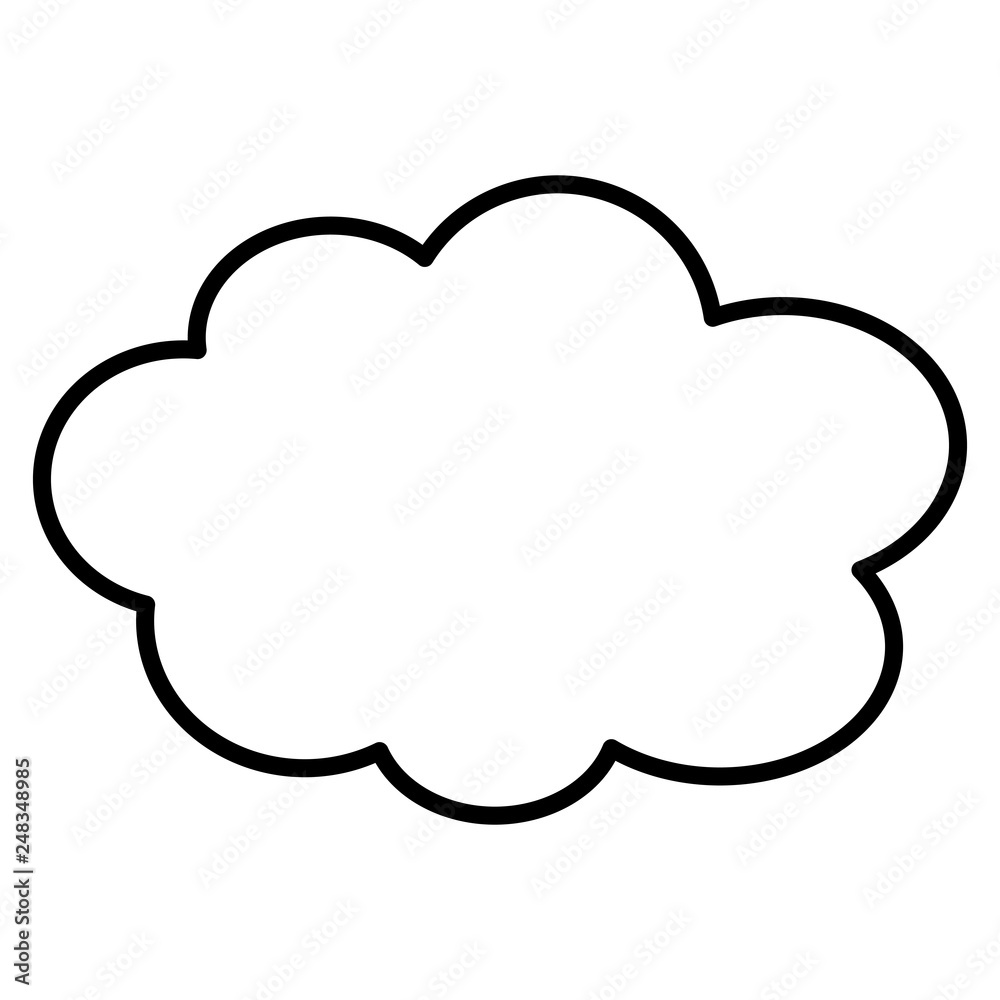 Cartoon Cloud Clip Art Stock Vector | Adobe Stock