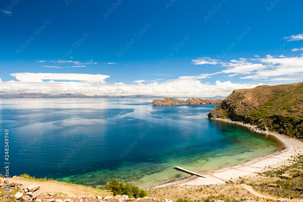 Island of Sun on Titicaca lake, Bolivia