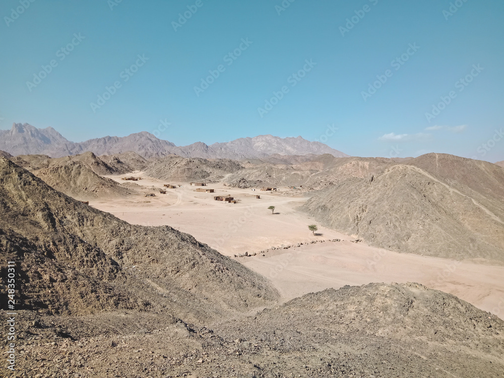 Day in the mountain desert. Egypt Day in the mountain desert. Egypt