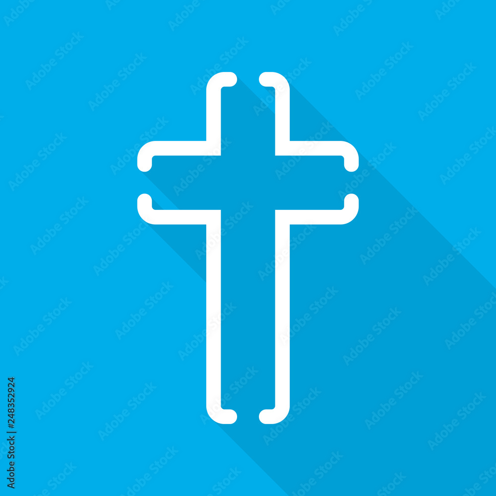Christian cross icon. Vector illustration Christian cross icon. Vector illustration