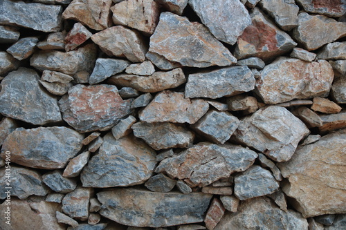 wall of stones of different sizes  background