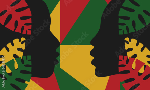 African American History or Black History Month. Celebrated annually in February in the USA and Canada