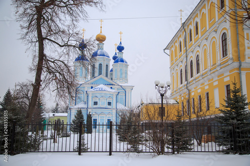 Temple of the Orthodox monastery in Tambov, Russia photo