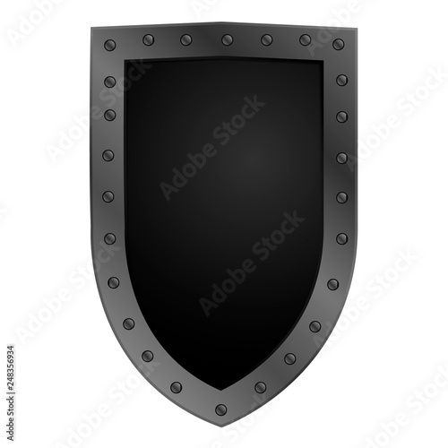 Shield isolated on white background. Vector illustration of the shield