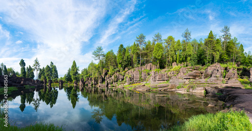 Heaven Lake at Redstone Forest National Geopark near Furong, Hunan, China photo