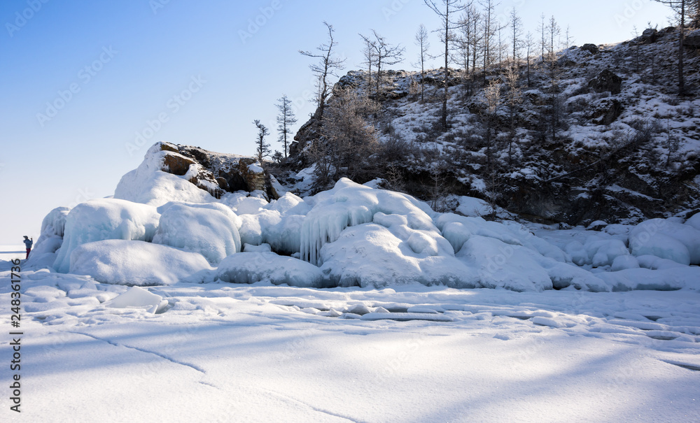 Lake Baikal in winter