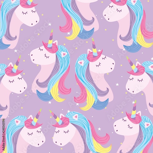 Unicorns background cartoons