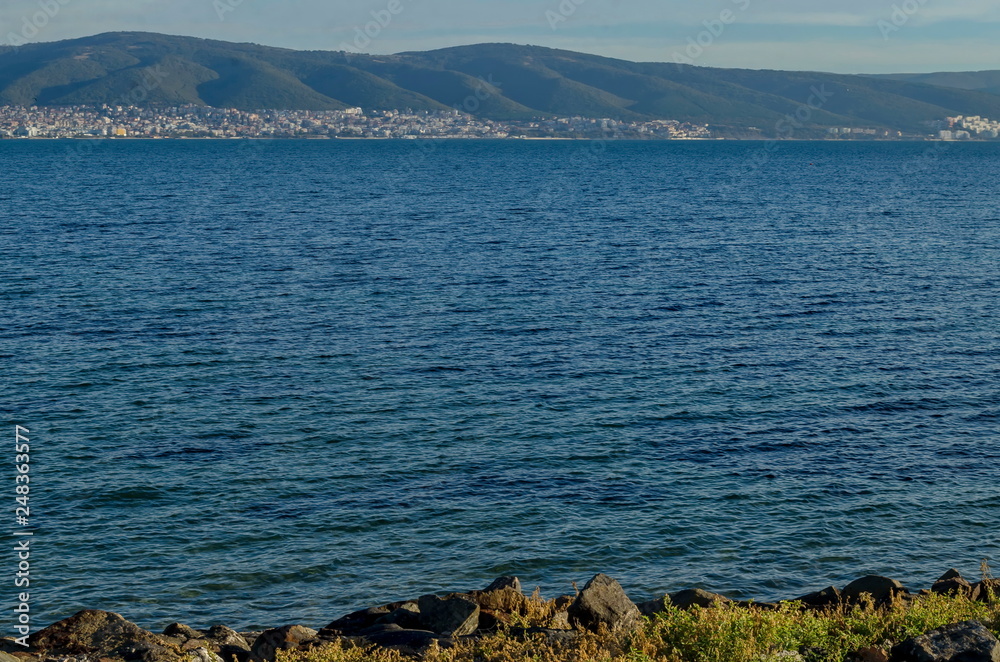 Landscape of Black sea coast by Nessebar Bulgaria Landscape of Black sea coast by Nessebar Bulgaria