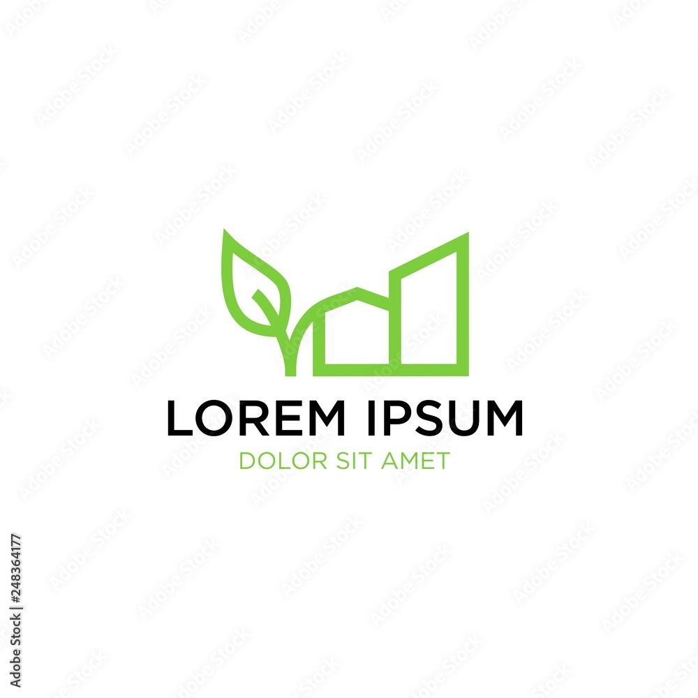organic food factory logo vector organic food factory logo vector