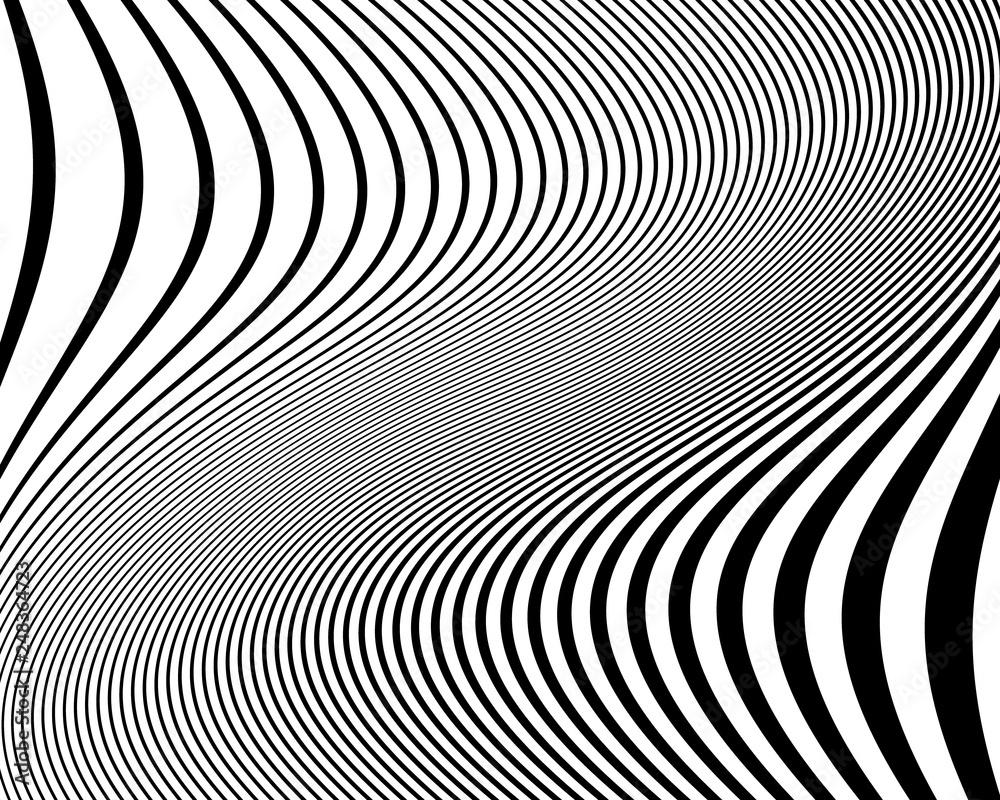 Wavy pattern. Texture with wavy, curves lines.