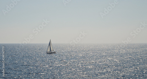 Yacht in the sea 