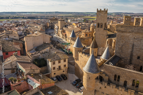 Castle of Olite in Navarre province, Spain