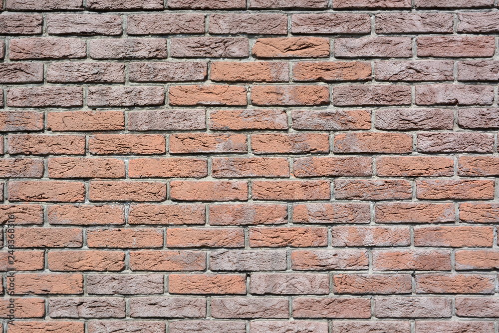 Modern wall in brick-pattern style Modern wall in brick-pattern style