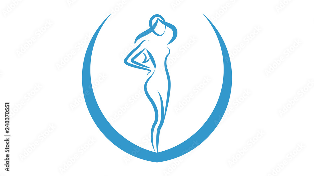 Beauty logo vector design. Beauty icon, woman icon Beauty logo vector design. Beauty icon, woman icon