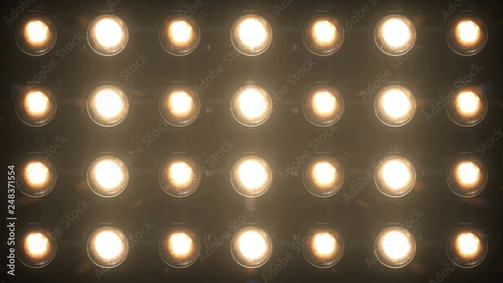 Lights Flashing VJ Loop Glow Floodlights Blinking 4K Disco Lights Flashlights Turn Off On