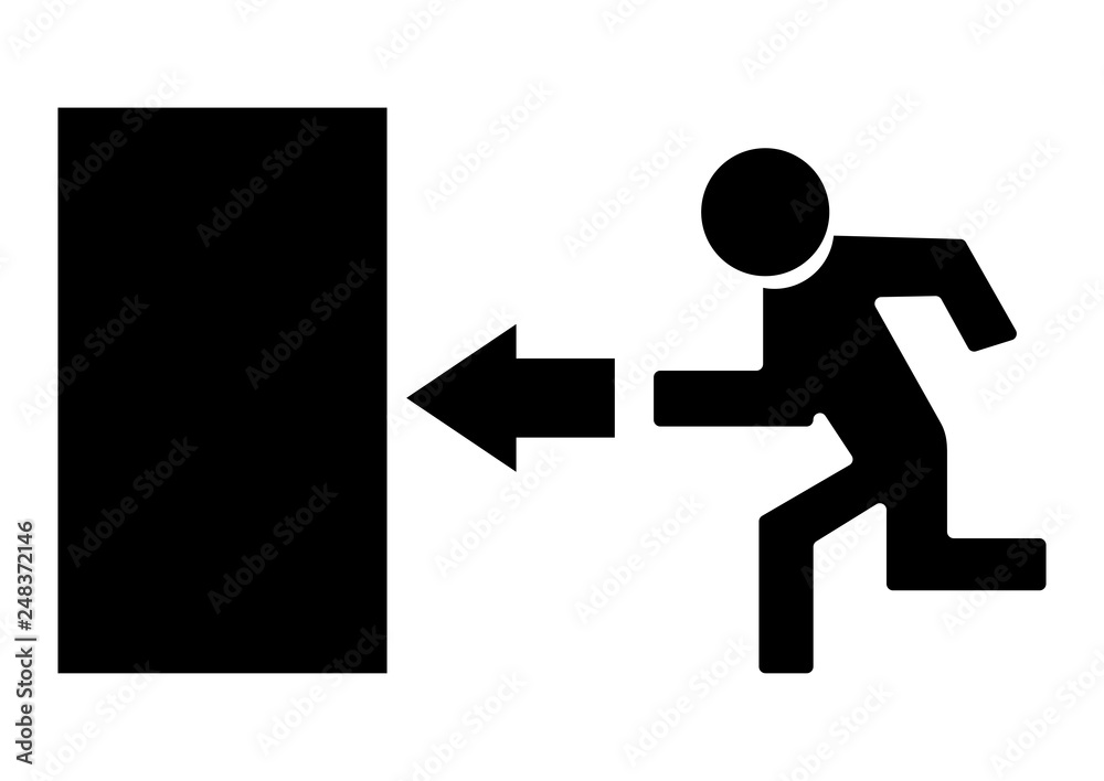 exit icon vector illustration exit icon vector illustration