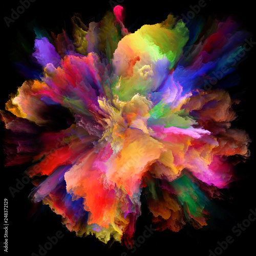Fototapeta Naklejka Na Ścianę i Meble -  Conceptual Color Splash Explosion