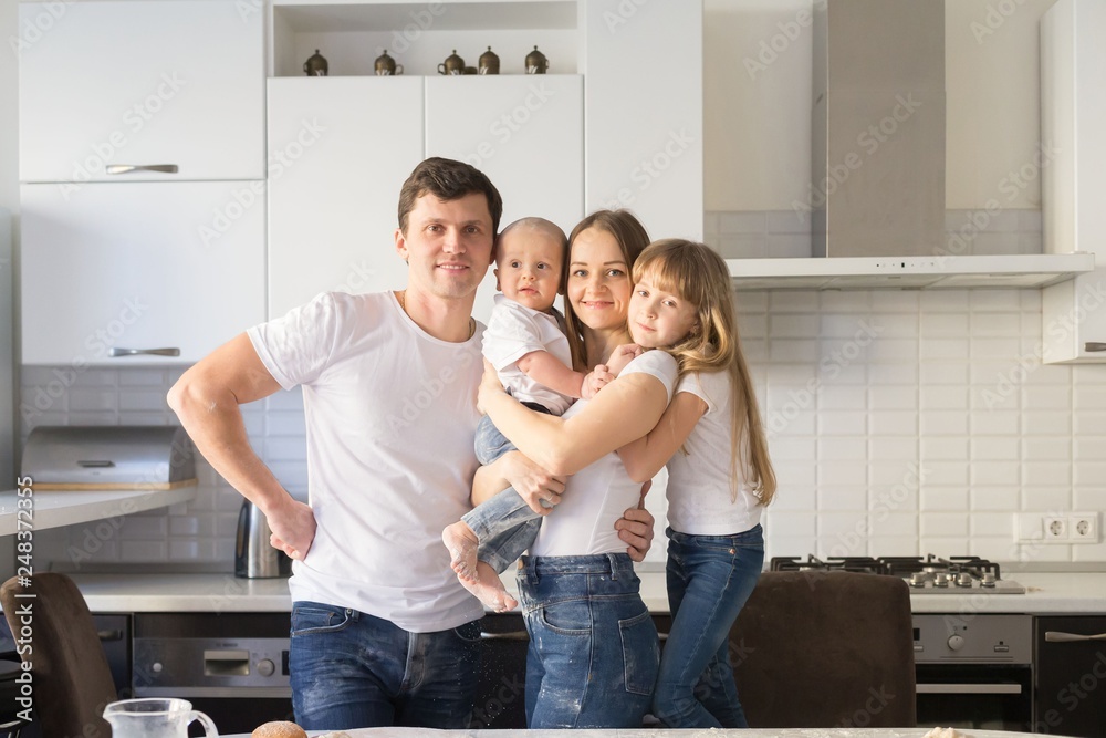 Happy family, kitchen Happy family, kitchen
