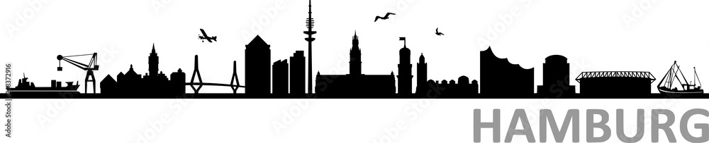 Hamburg City Skyline