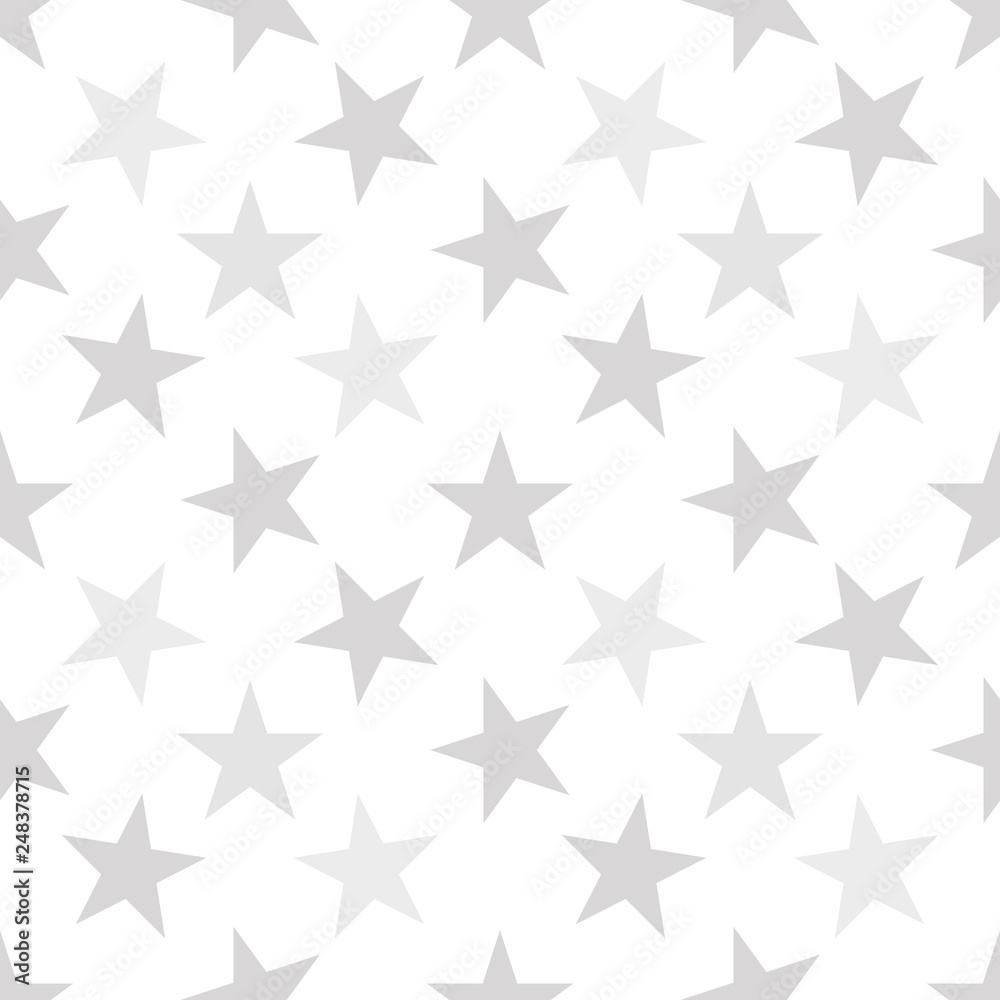 Seamless pattern with pastel gray hand drawn stars on white background. Sky background. Cute wrapping paper. Vector illustration. Seamless pattern with pastel gray hand drawn stars on white background. Sky background. Cute wrapping paper. Vector illustration.