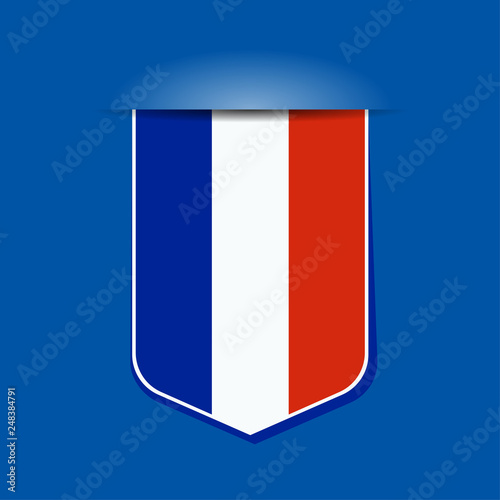 Free Download France Shield label sign illustration - GFXLoad
