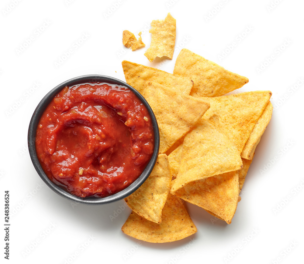 corn chips nachos and salsa sauce corn chips nachos and salsa sauce