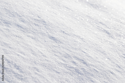 Snow texture. Snowdrift close-up.