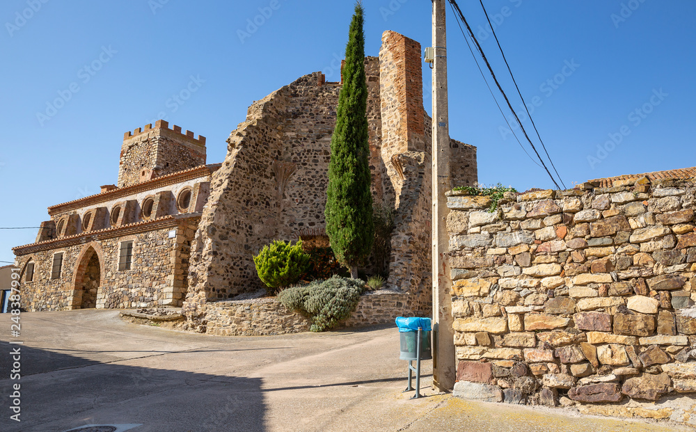 Church of the Assumption of Our Lady, Badenas village, province of Teruel, Aragon, Spain