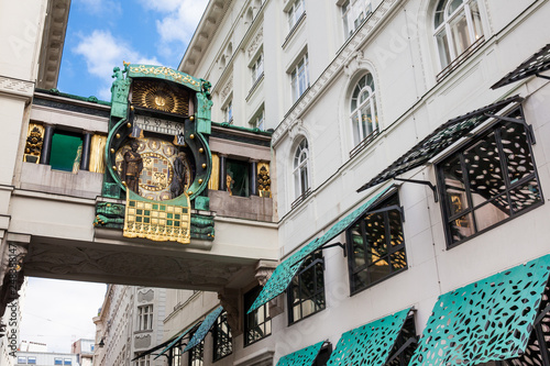 Photography The Ankeruhr Vienna a beautiful clock located at Hoher Markt on the norther part