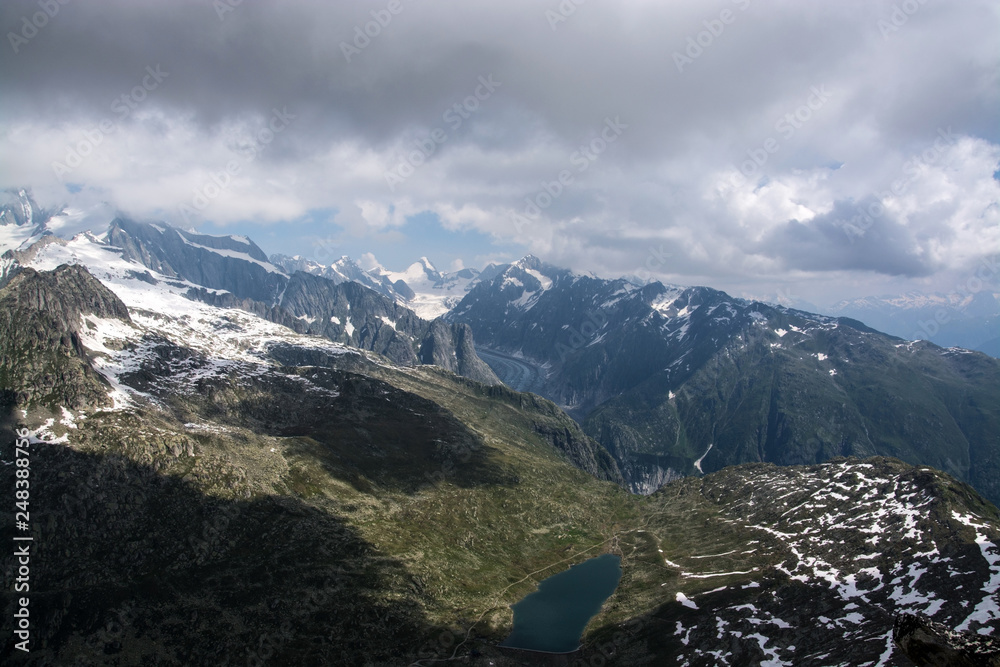 Vordersee am Aletschgletscher, Wallis, Schweiz