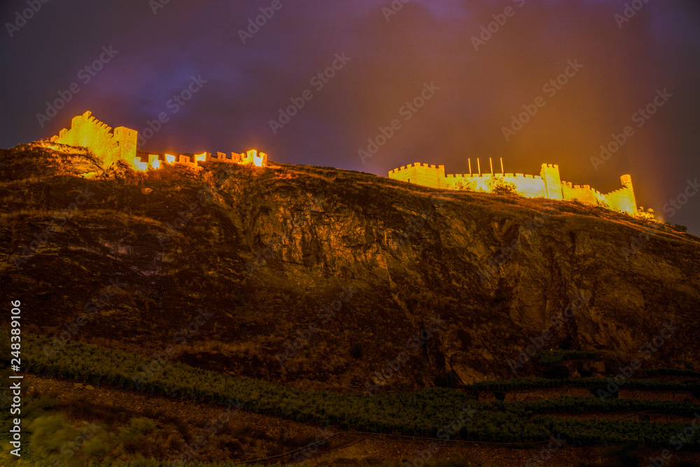 Schloss Tourbillon, Sion, Wallis, Schweiz Schloss Tourbillon, Sion, Wallis, Schweiz