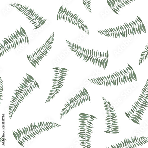 Seamless leaves pattern. Design for banner, poster, card, cover, invitation, placard brochure or header. © Anastasiya 