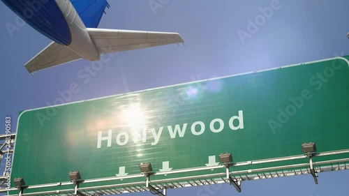 Airplane Take off Hollywood