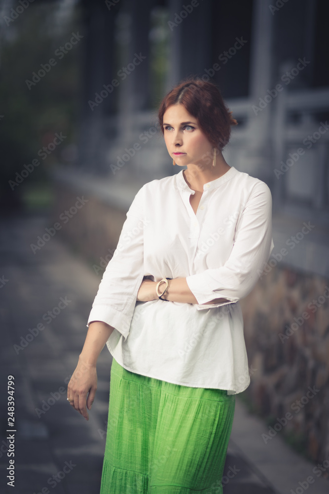 Fototapeta premium Portrait of a beautiful woman