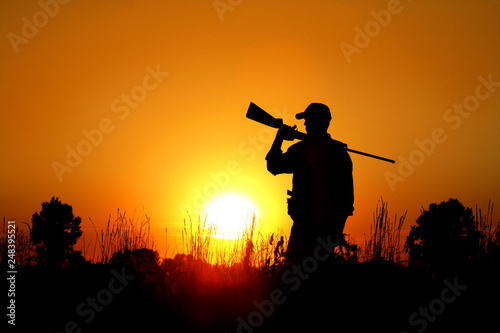 Bird Hunting - Silhouette