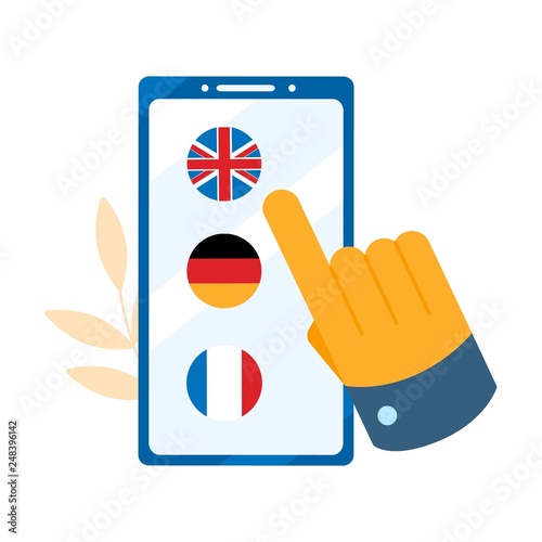 Foreign language online learning. Concept online learning, choice of language courses, exam preparation, home schooling.
